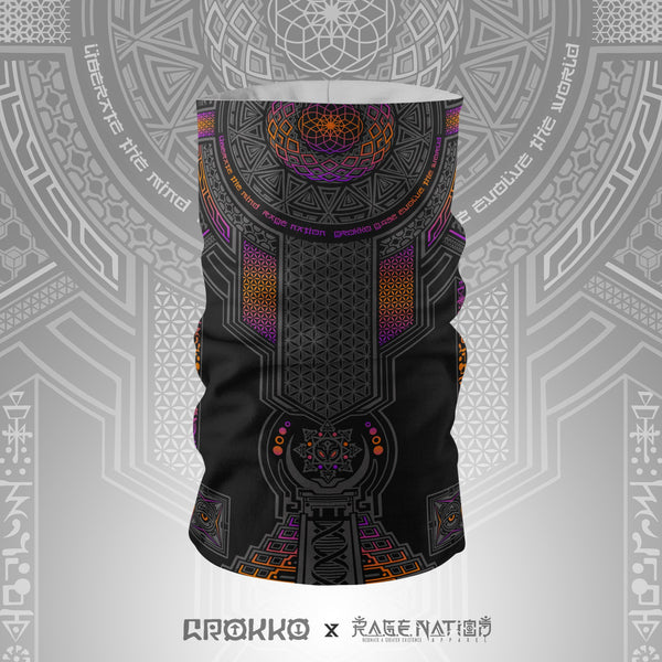 TRANSCENDENCE • 7 COLORS • GROKKO • Tube Face Masks Tube Mask PINK/ORANGE 