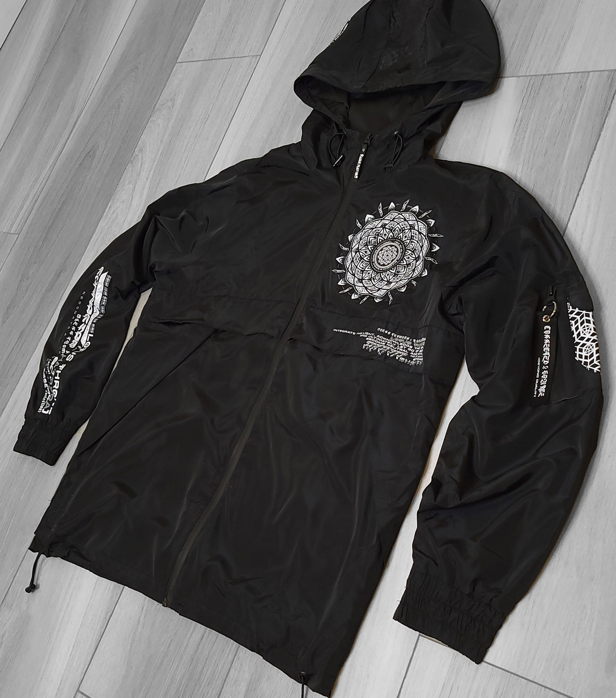 LOTUS THRONE • GLENN THOMSON COLLAB • Waterproof Zip-Up Windbreaker Windbreaker 