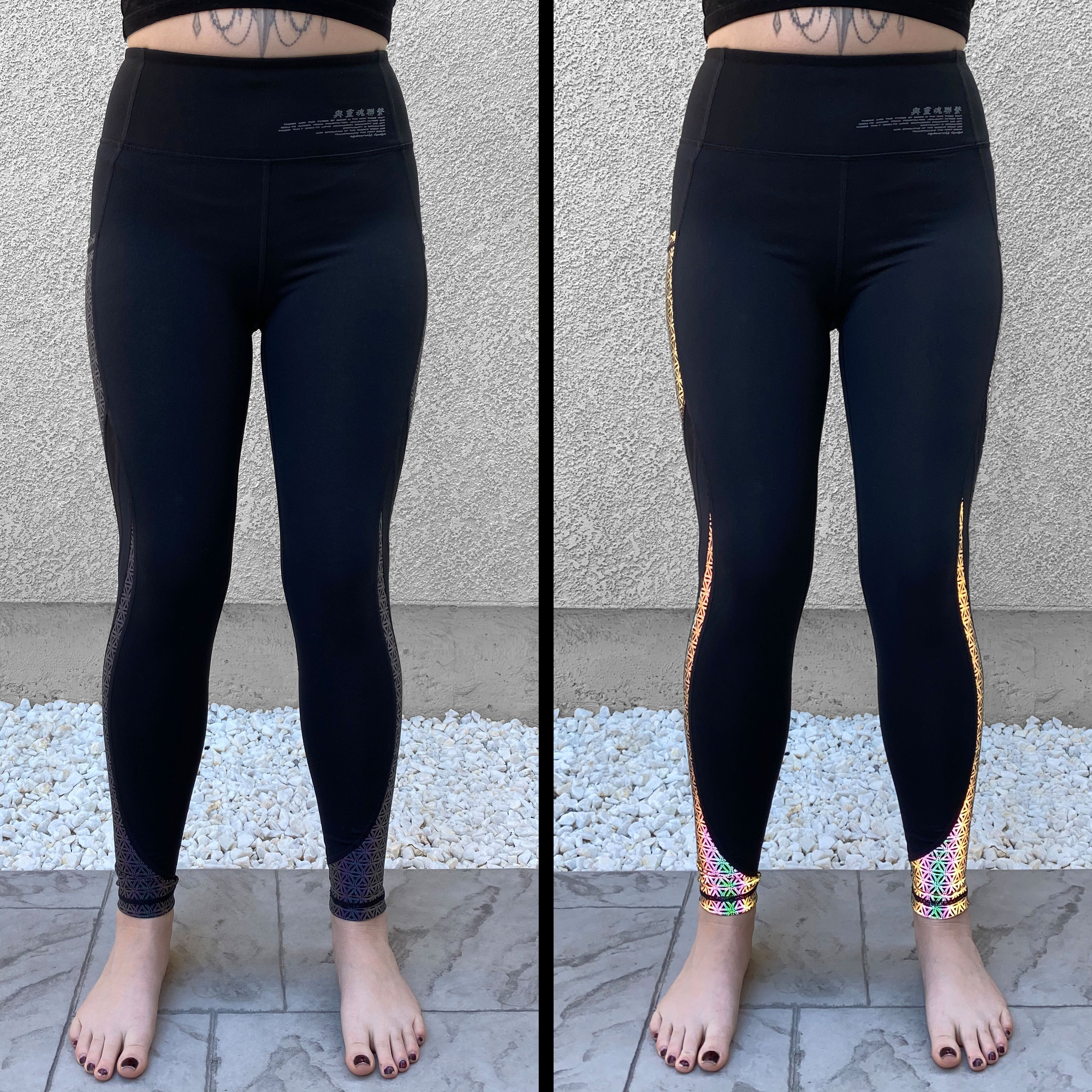 CHROMATIC SEQUENCE • Reflective Yoga Pants / Leggings Leggings 