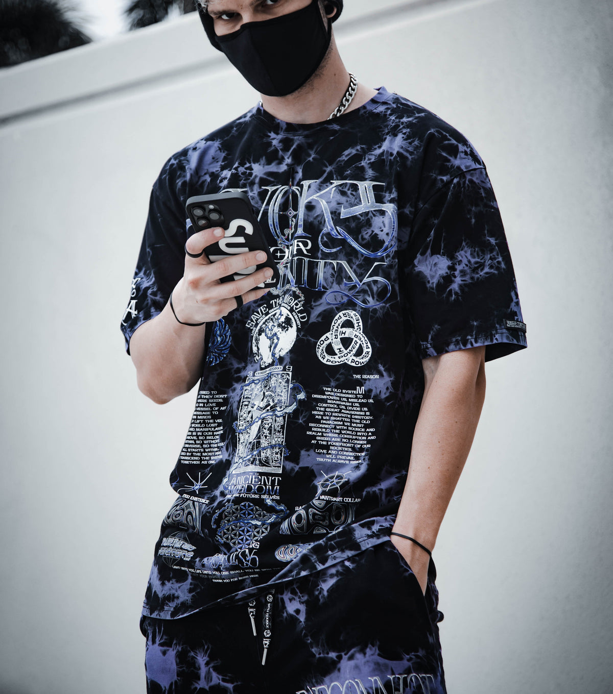 RECONNECT WITH SOURCE ✦ YANTRART x RAGE NATION ✦ Premium T-Shirt T-Shirt 