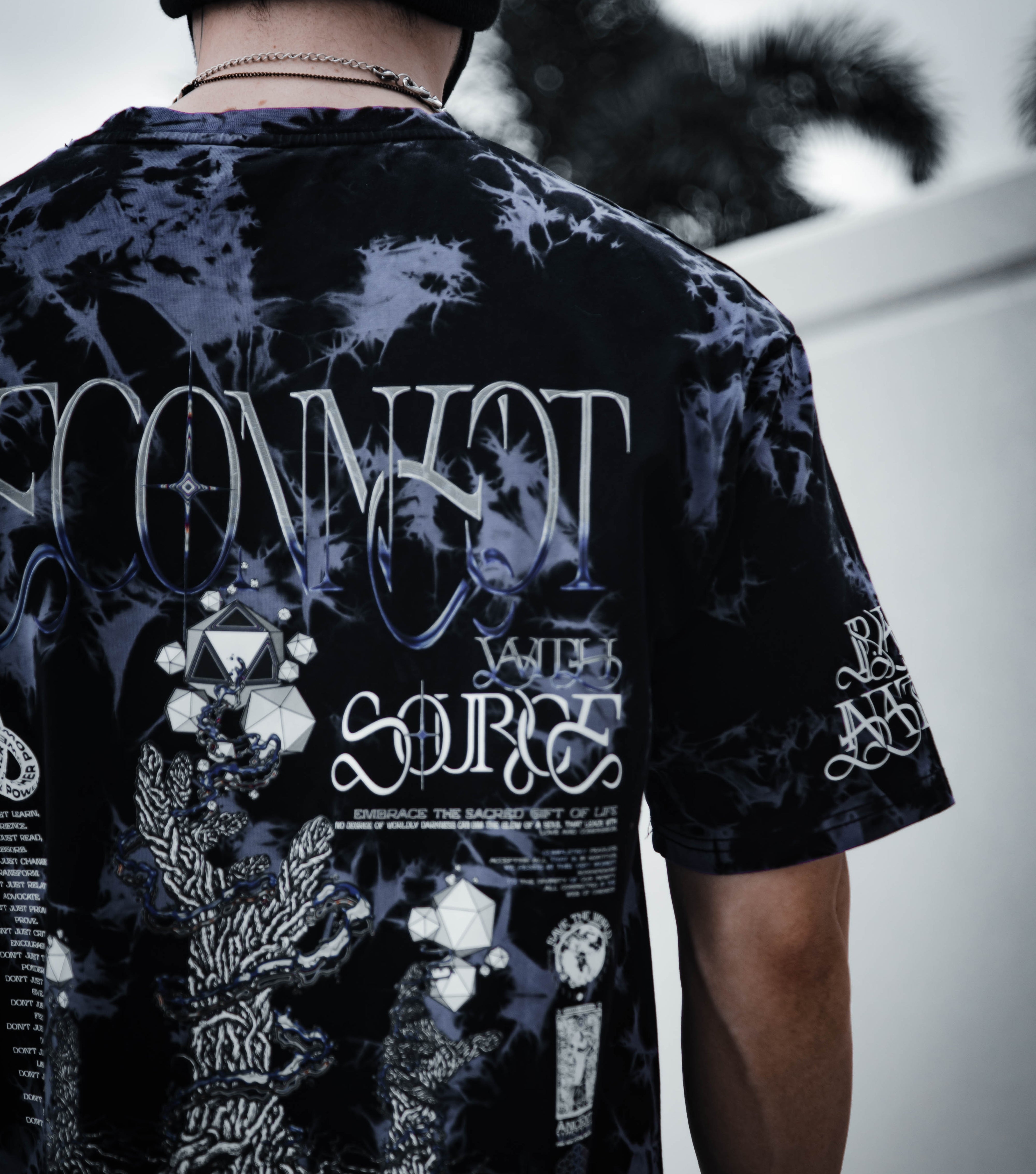 RECONNECT WITH SOURCE ✦ YANTRART x RAGE NATION ✦ Premium T-Shirt T-Shirt 