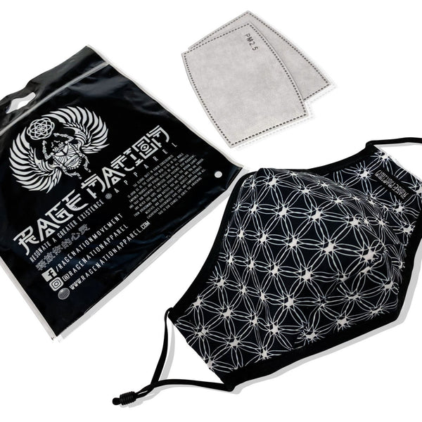 Flower of Life V2 • Face Mask / Dust Mask Mask 