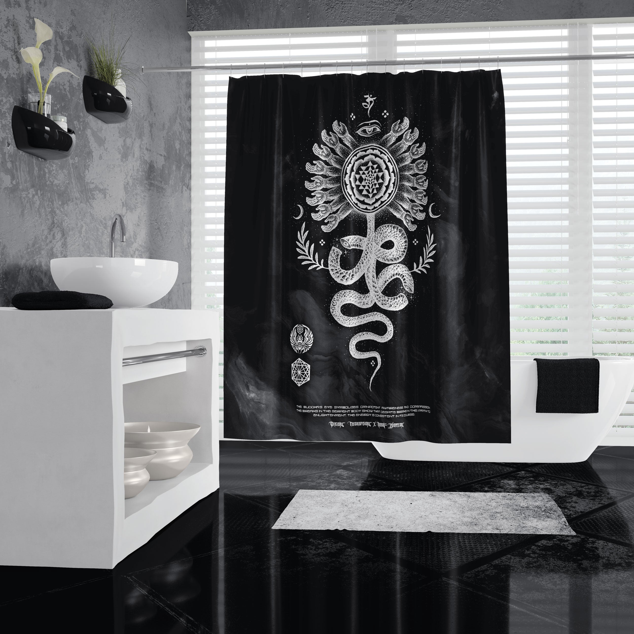 SERPENT INVOCATION • Shower Curtain Shower Curtain 