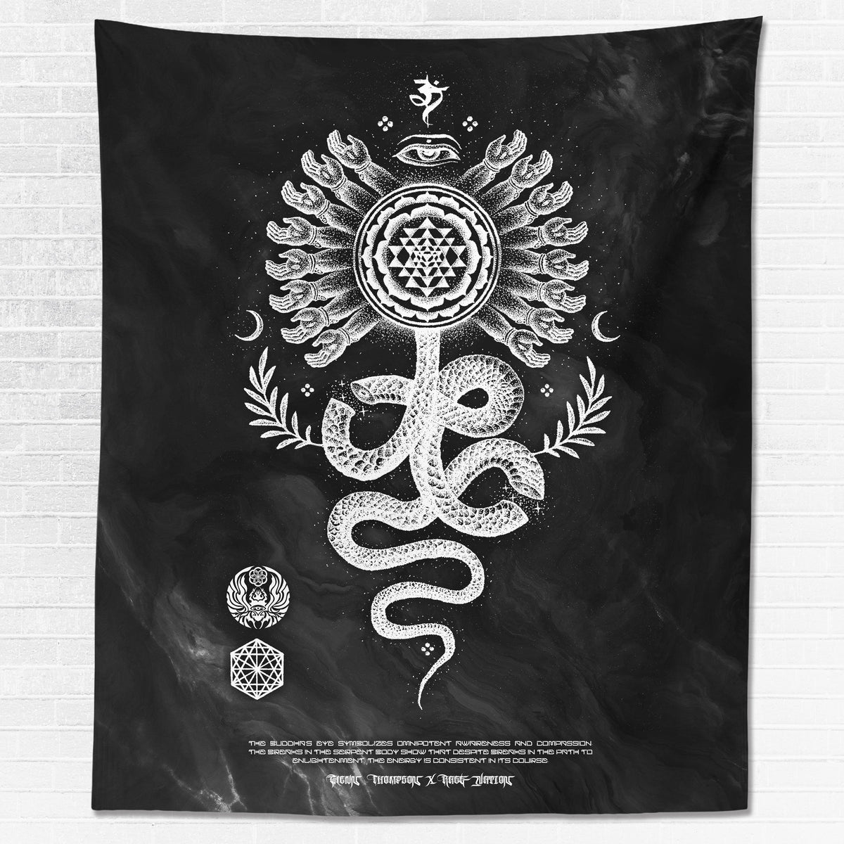 SERPENT INVOCATION • GLENN THOMSON • Limited Edition Wall Tapestry Tapestry 