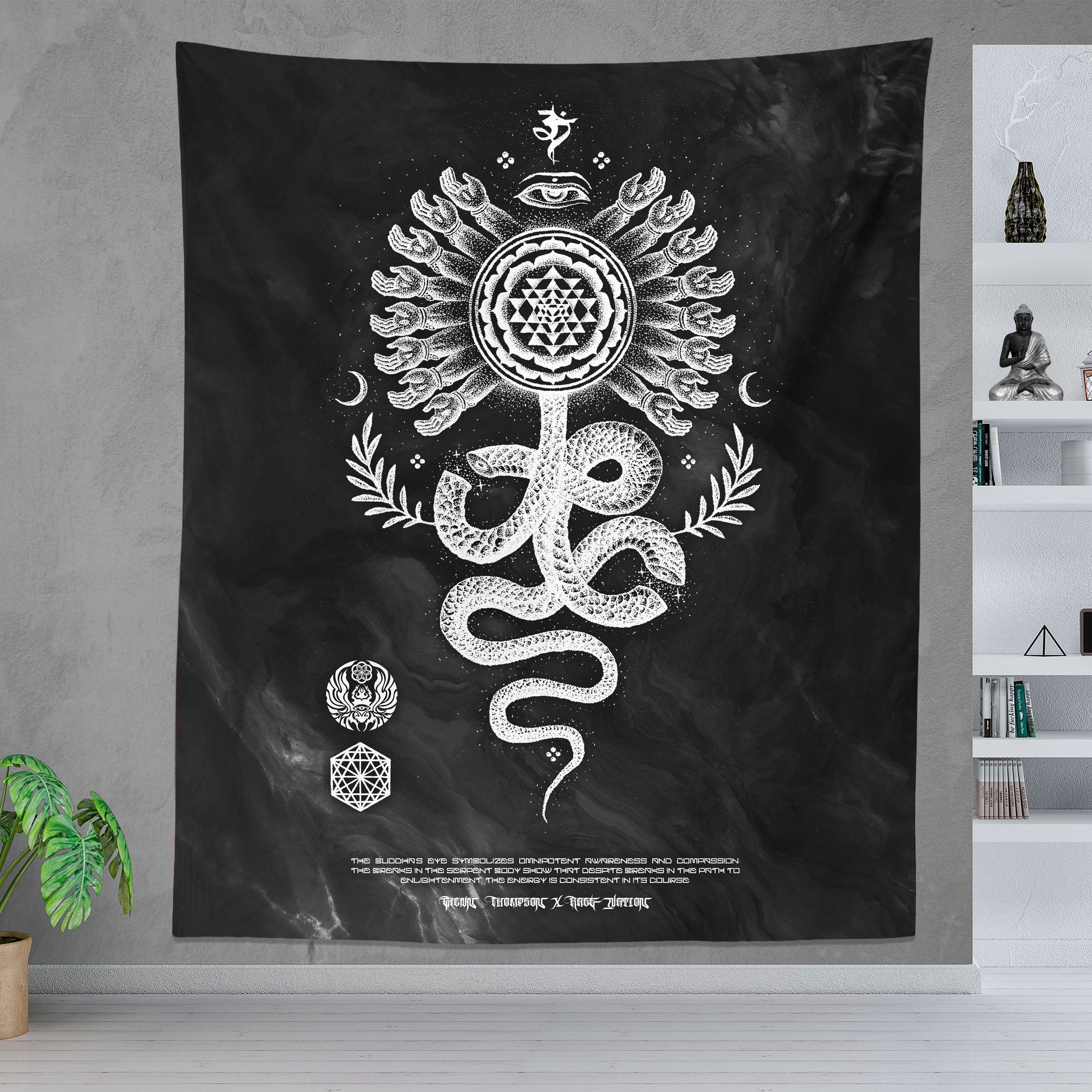 SERPENT INVOCATION • GLENN THOMSON • Limited Edition Wall Tapestry Tapestry 