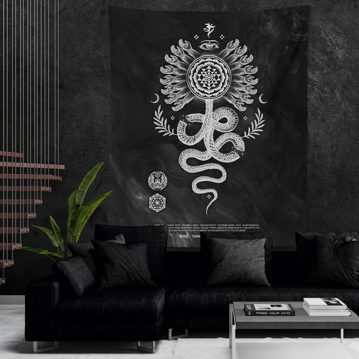 SERPENT INVOCATION • GLENN THOMSON • Limited Edition Wall Tapestry Tapestry 