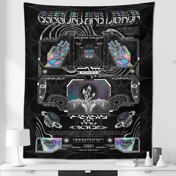 GOLDEN TEACHERS V1 • PSILOCYBIN Tribute • Wall Tapestry Tapestry 