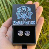 ANTIQUE SILVER • 925 Sterling Silver Geometric Earrings Jewelry 