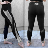 SILVER SEQUENCE • Reflective Yoga Pants / Leggings Leggings 