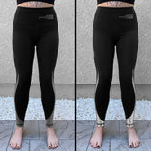 SILVER SEQUENCE • Reflective Yoga Pants / Leggings Leggings 