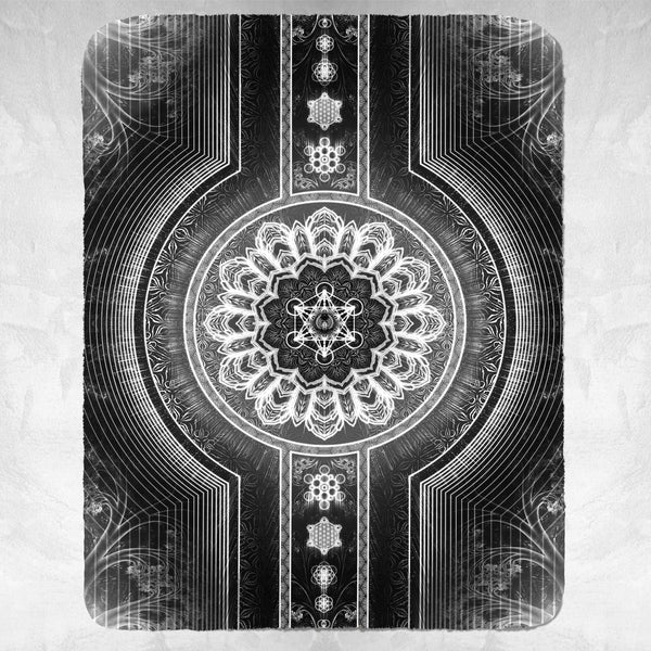 STAGES OF LIGHT V2 • YANTRART • Sherpa Blanket Blanket 
