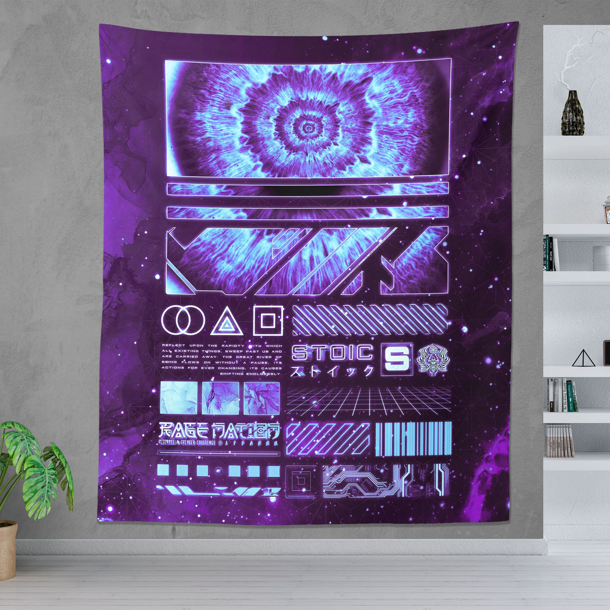 ENDLESS SHIFT V3 • STOIC DIGITAL • Wall Tapestry Tapestry 