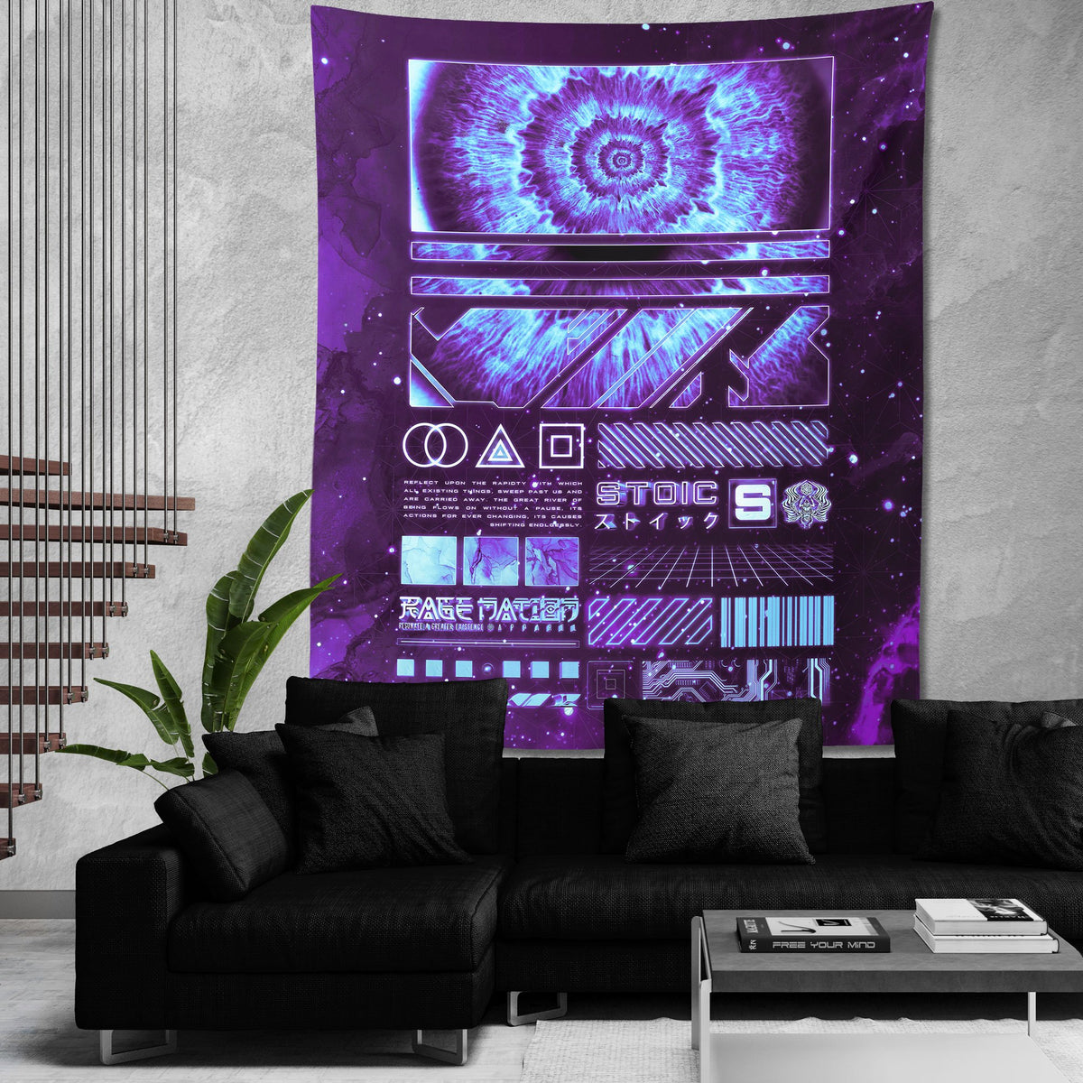 ENDLESS SHIFT V3 • STOIC DIGITAL • Wall Tapestry Tapestry 
