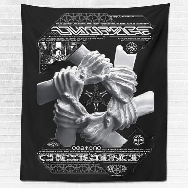 COEXIST V1 • SVBDVN • RAGE NATION • Wall Tapestry Tapestry 