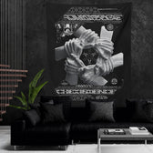 COEXIST V1 • SVBDVN • RAGE NATION • Wall Tapestry Tapestry 