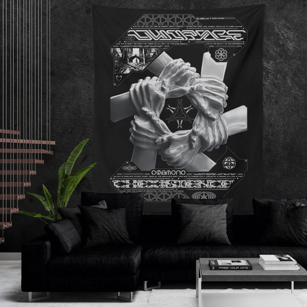 COEXIST V1 • SVBDVN • RAGE NATION • Wall Tapestry Tapestry 