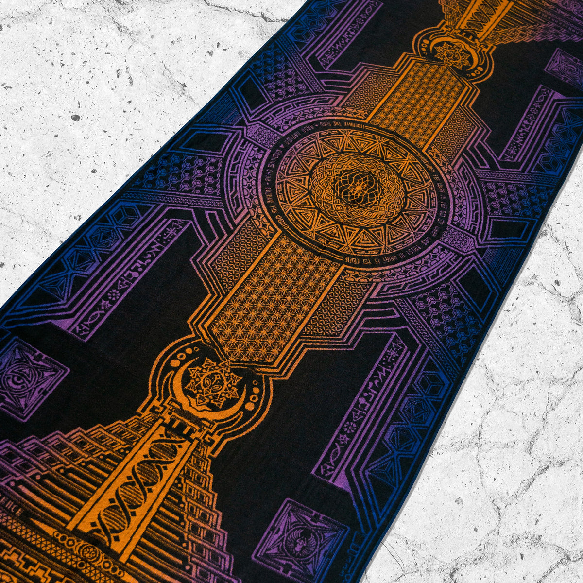 TRANSCENDENCE • SUNSET • GROKKO • Reversible Festival Shawl/Scarf Shawls 