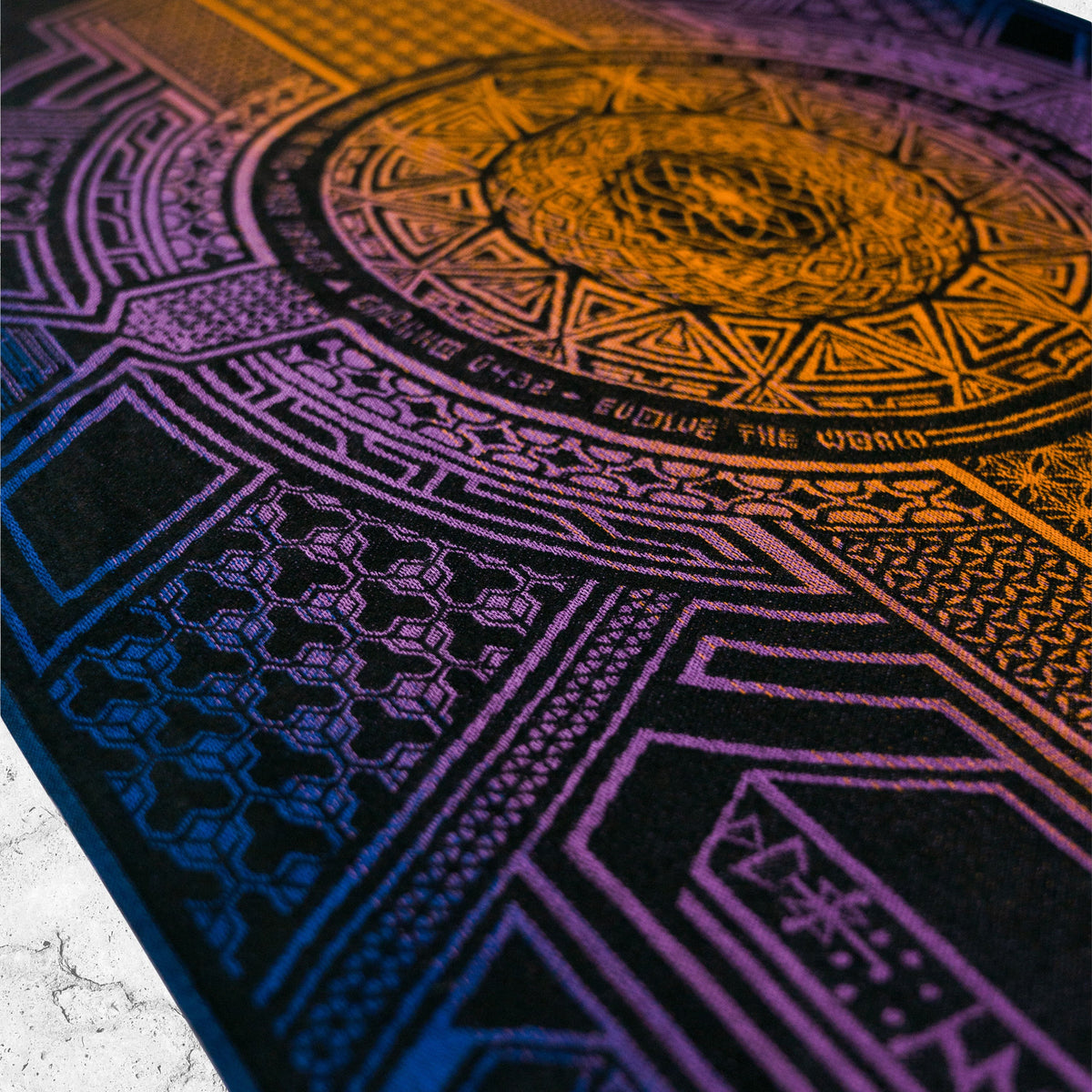 TRANSCENDENCE • SUNSET • GROKKO • Reversible Festival Shawl/Scarf Shawls 
