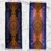 TRANSCENDENCE • SUNSET • GROKKO • Reversible Festival Shawl/Scarf Shawls 