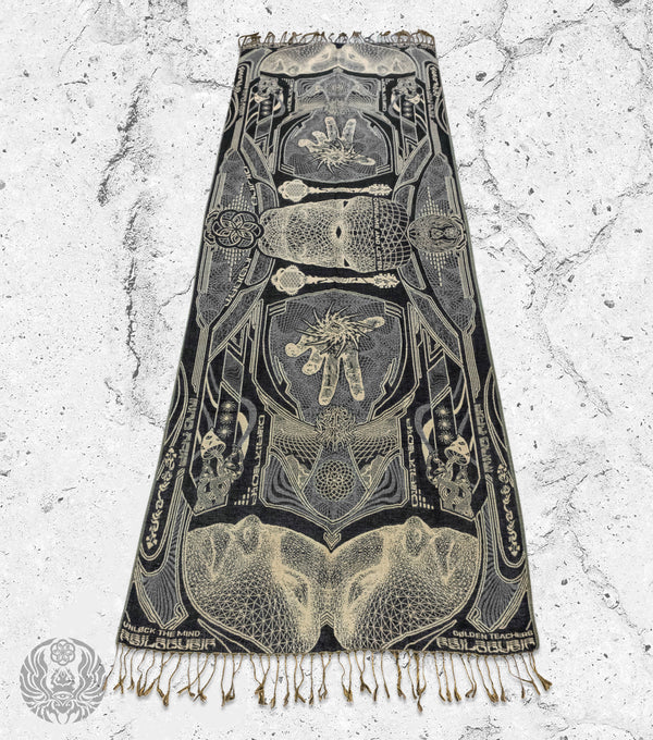 GOLDEN TEACHERS V2 • 𓍊𓋼𓍊 • SMOKE • Festival Shawl/Scarf Shawl 