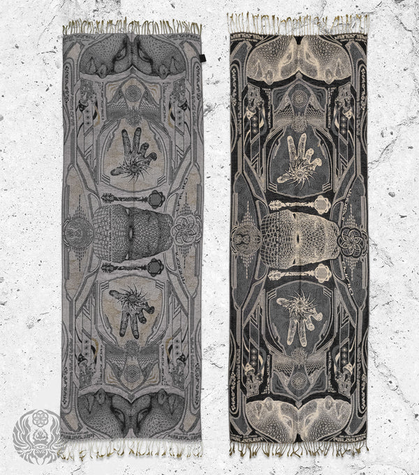 GOLDEN TEACHERS V2 • 𓍊𓋼𓍊 • SMOKE • Festival Shawl/Scarf Shawl 