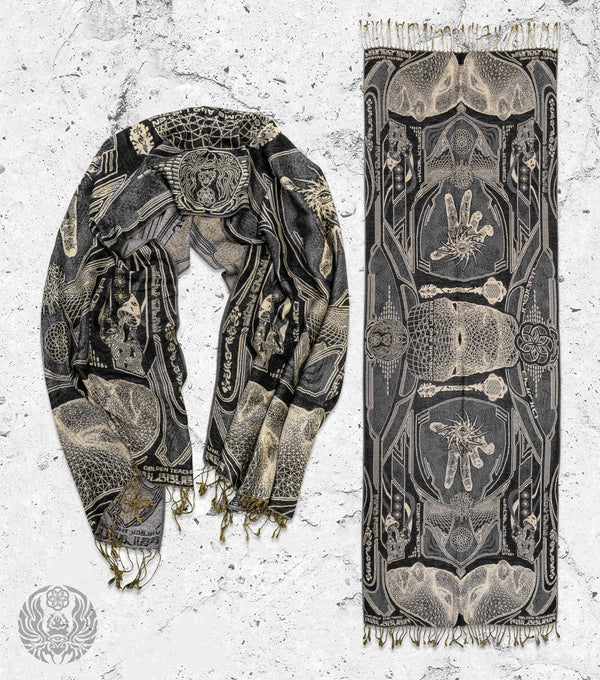 GOLDEN TEACHERS V2 • 𓍊𓋼𓍊 • SMOKE • Festival Shawl/Scarf Shawl 