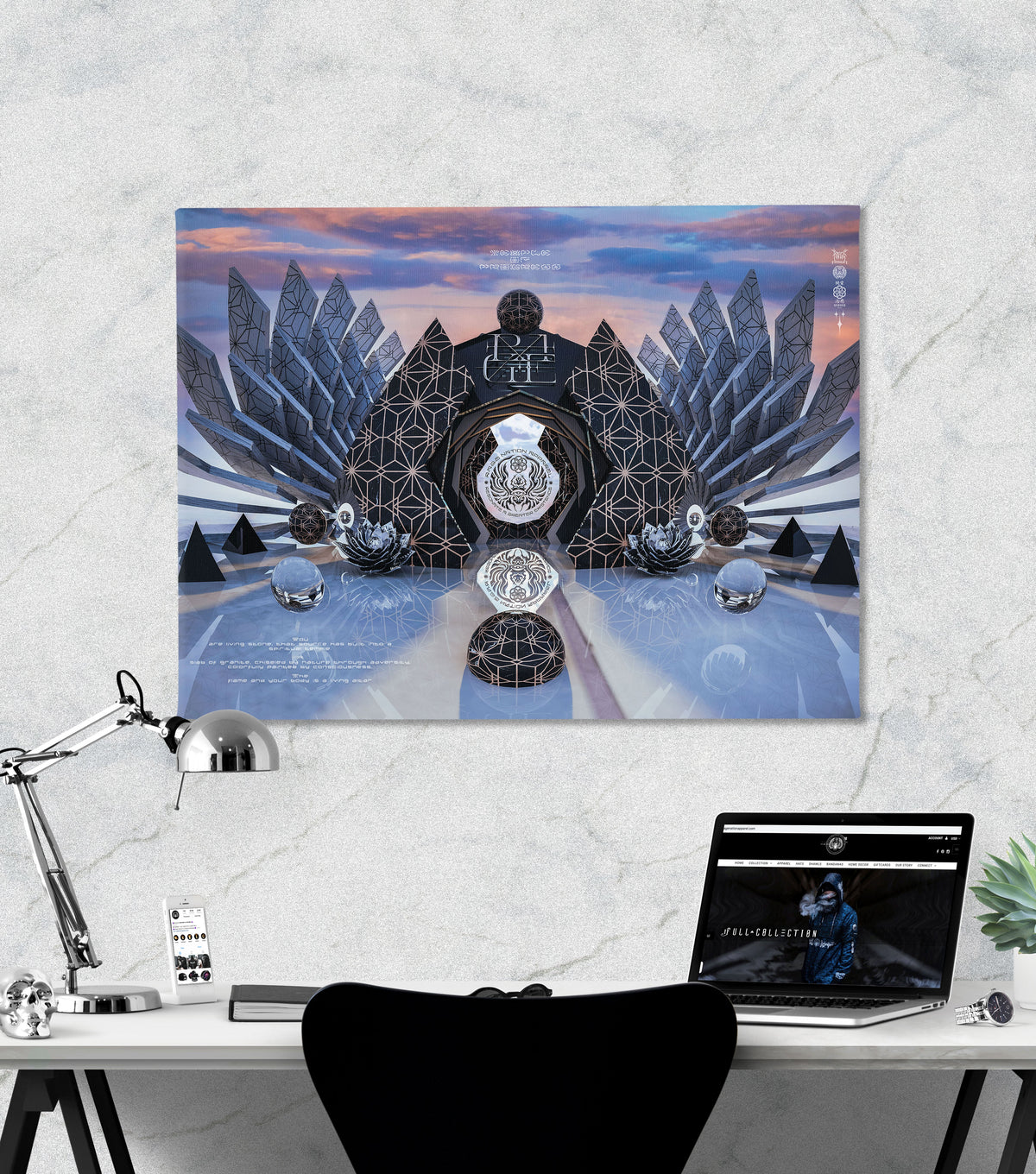 TEMPLE of PROGRESSION • Horizontal Canvas Canvas 