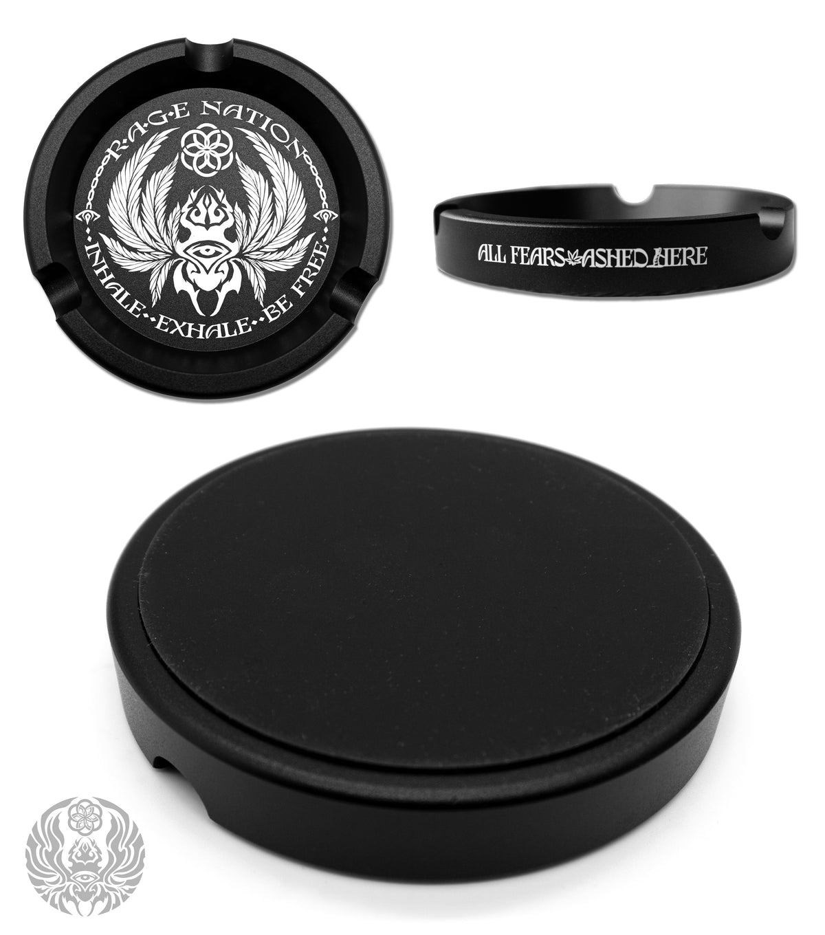 ALL FEARS ASHED HERE • Aluminum Ash Tray Head Shop 