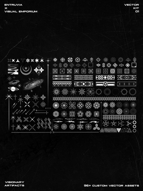 Visionary Artifacts • Premium Vector Kit • Visual Emporium x Entruvia 