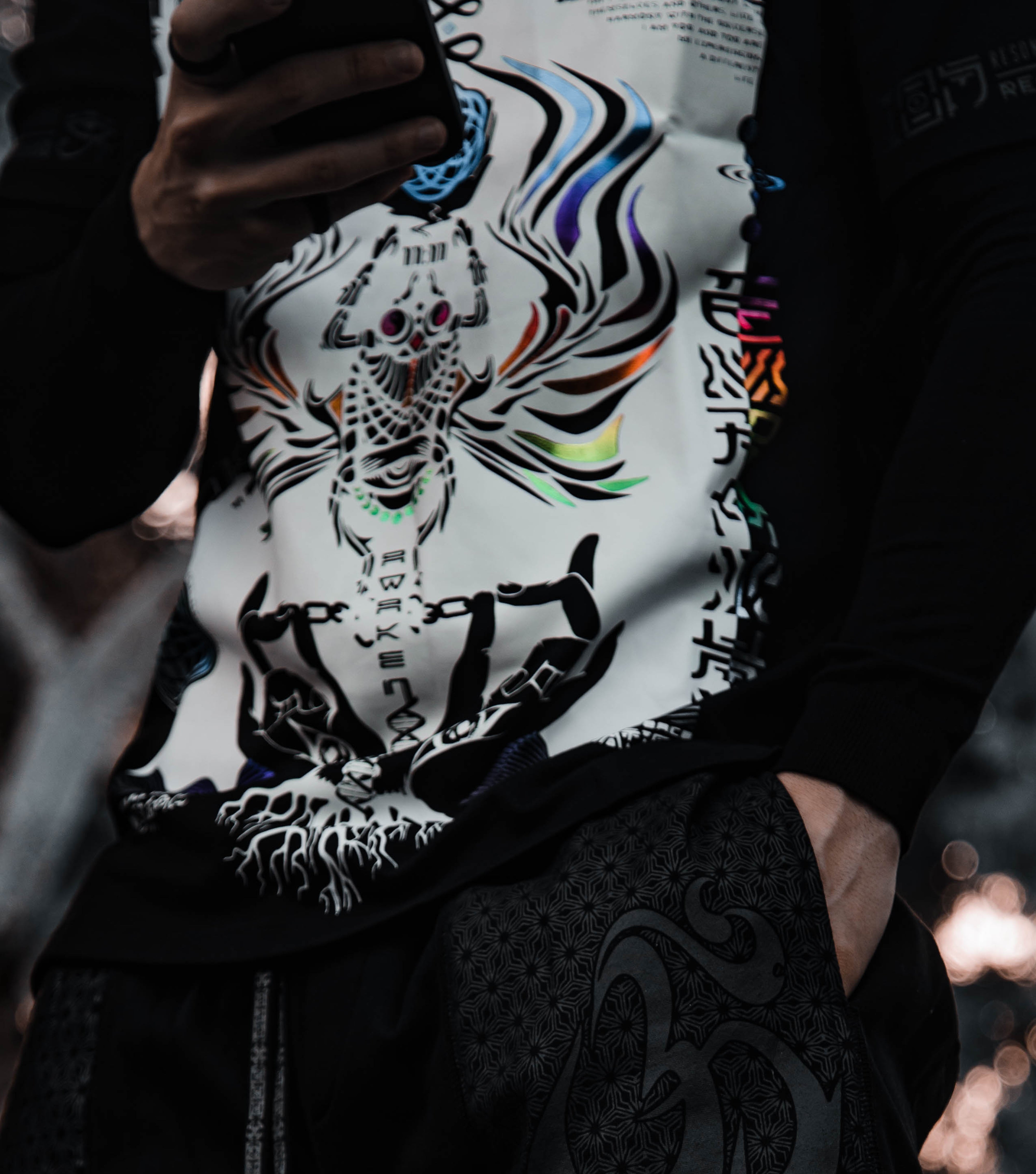 VISUAL METAPHORS • Spectrum Ink • Luxury Fabric T-Shirt T-Shirt 