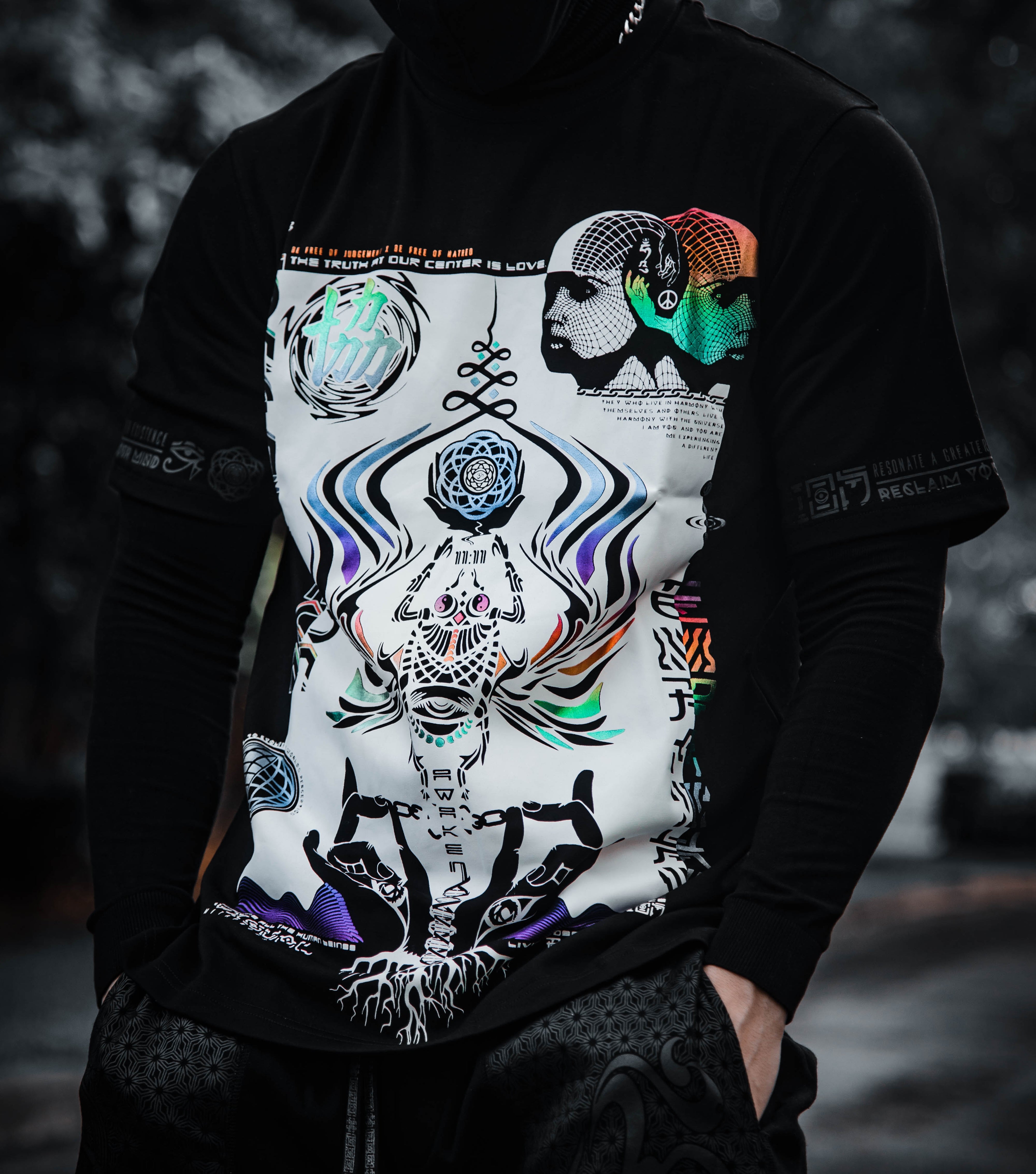 VISUAL METAPHORS • Spectrum Ink • Luxury Fabric T-Shirt T-Shirt 